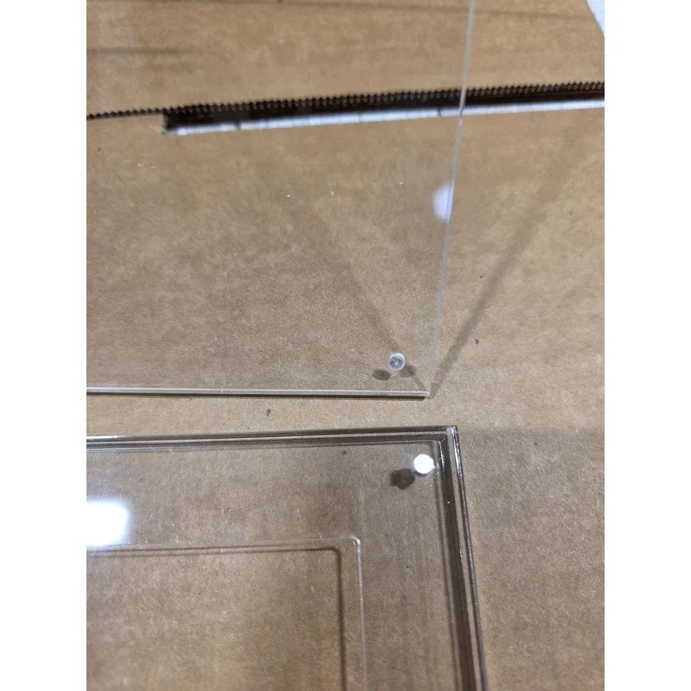 4- Clear Acrylic Magnetic Picture Frames Photo for 5x7 pics, Documents, Memories
